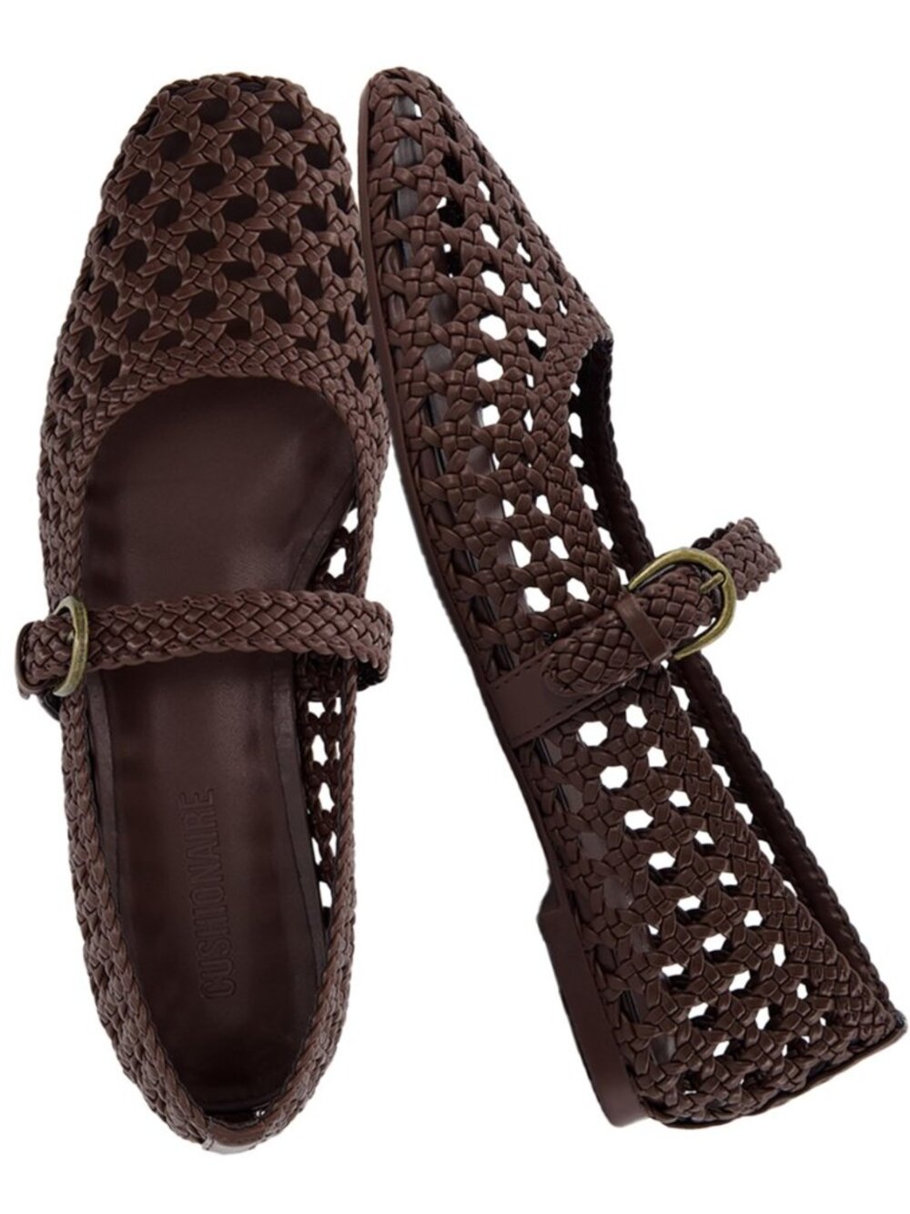 Weston Hand Woven Mary Jane Flats for Women, Comfortable Dressy Ballet Flats
